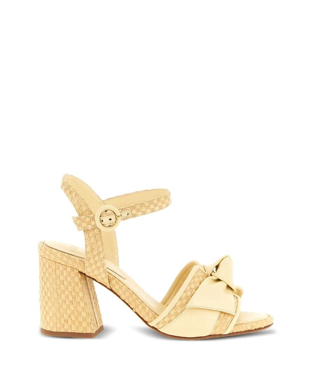 Alexandre Birman Metallic Knotted Woven Sandals