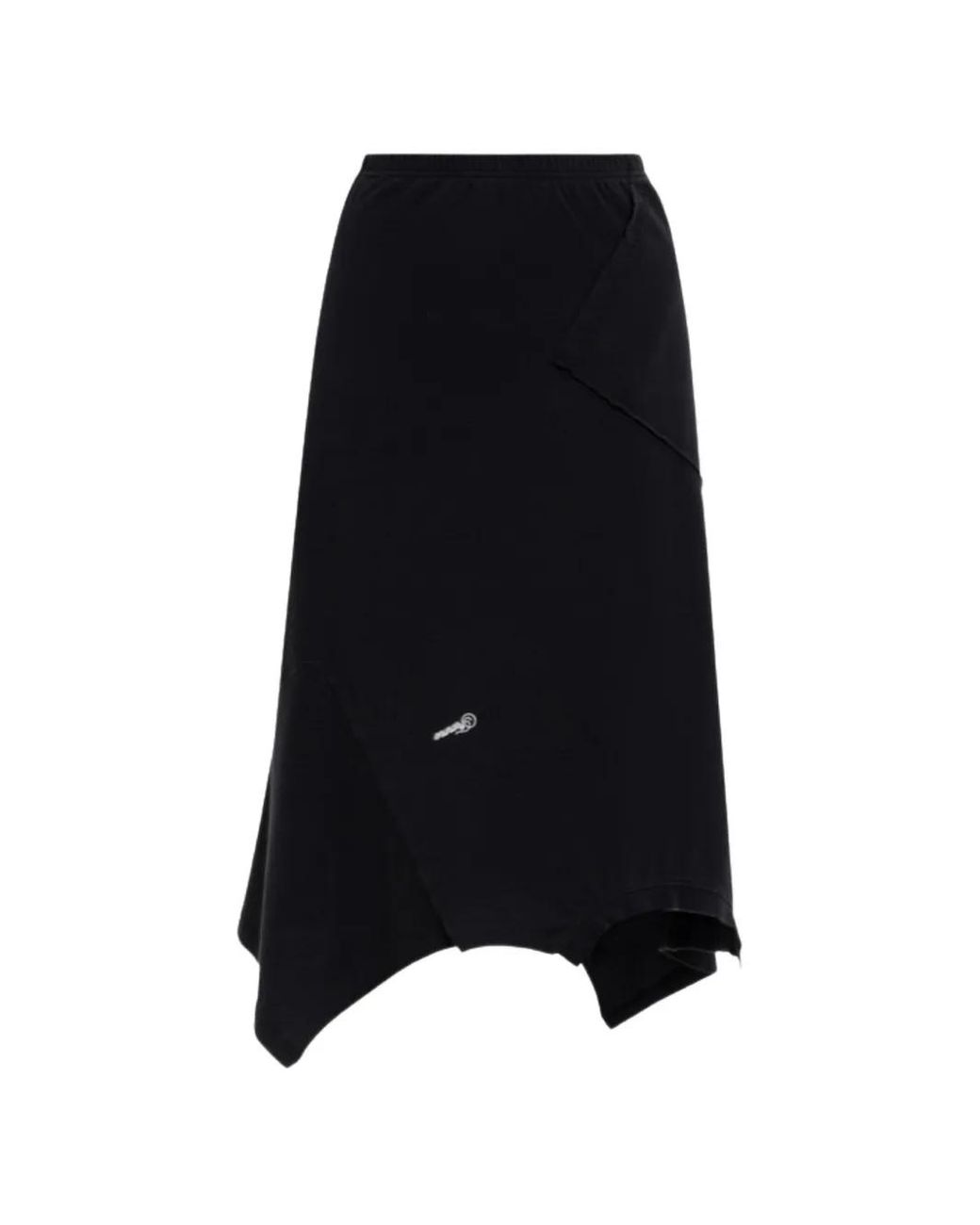Vetements Black Asymmetric Midi Skirt