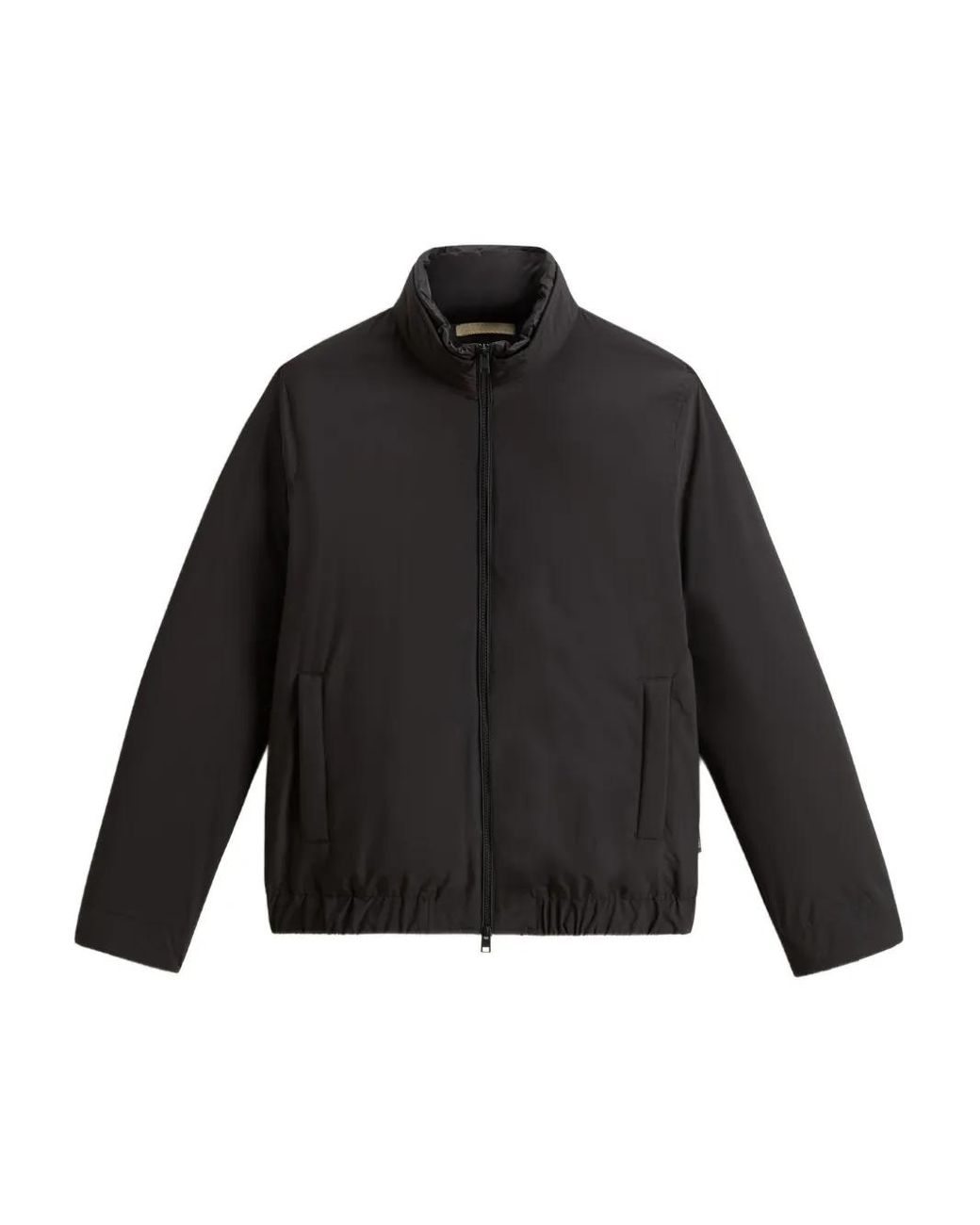 Chaqueta Bómber Acolchada Con Cuello Alto Woolrich de hombre de color Black