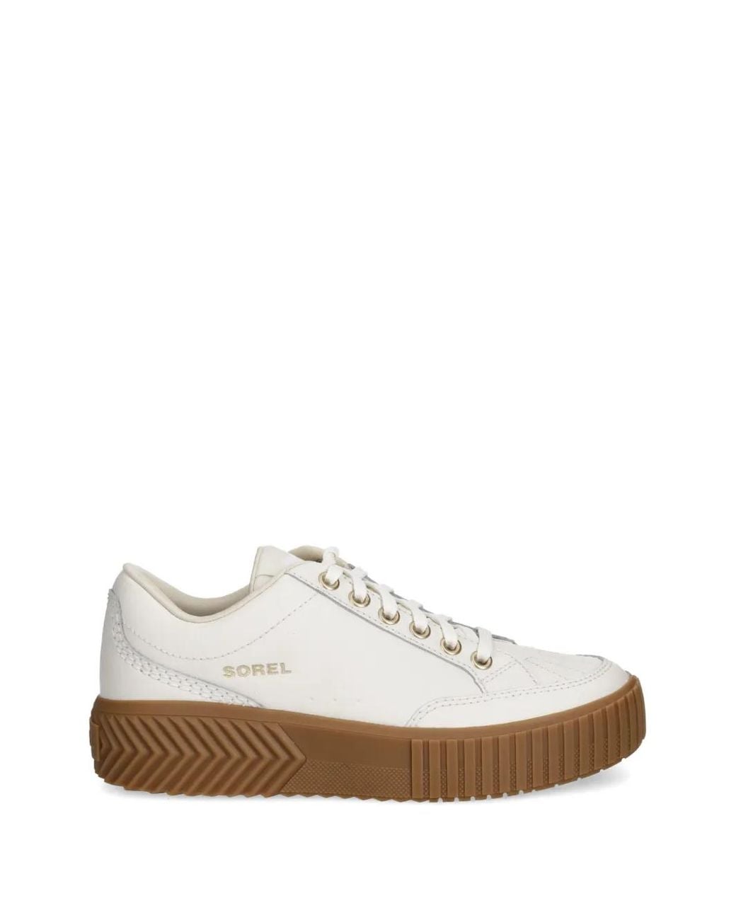 Sorel White One Ave Lace-Up Sneakers