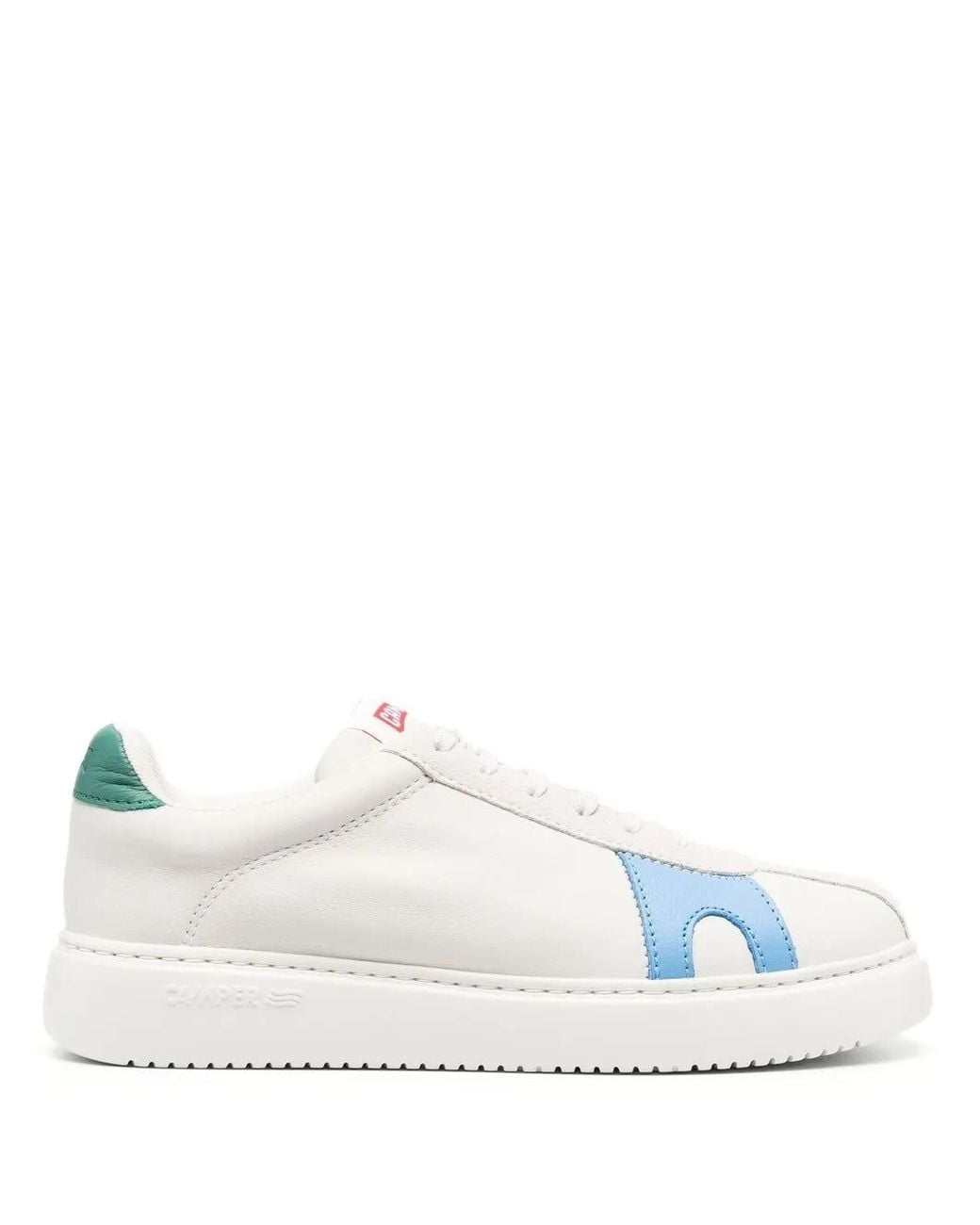 Camper White Contrasting Panel-Detail Sneakers