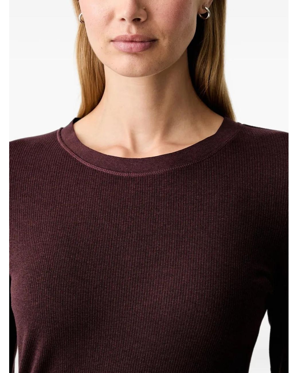 Marc O' Polo Blue Ribbed Long-Sleeve T-Shirt