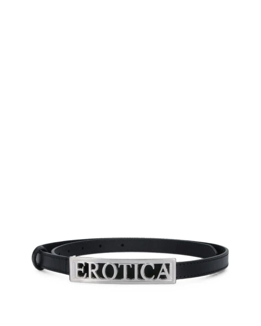 Dondup White Leather Belt