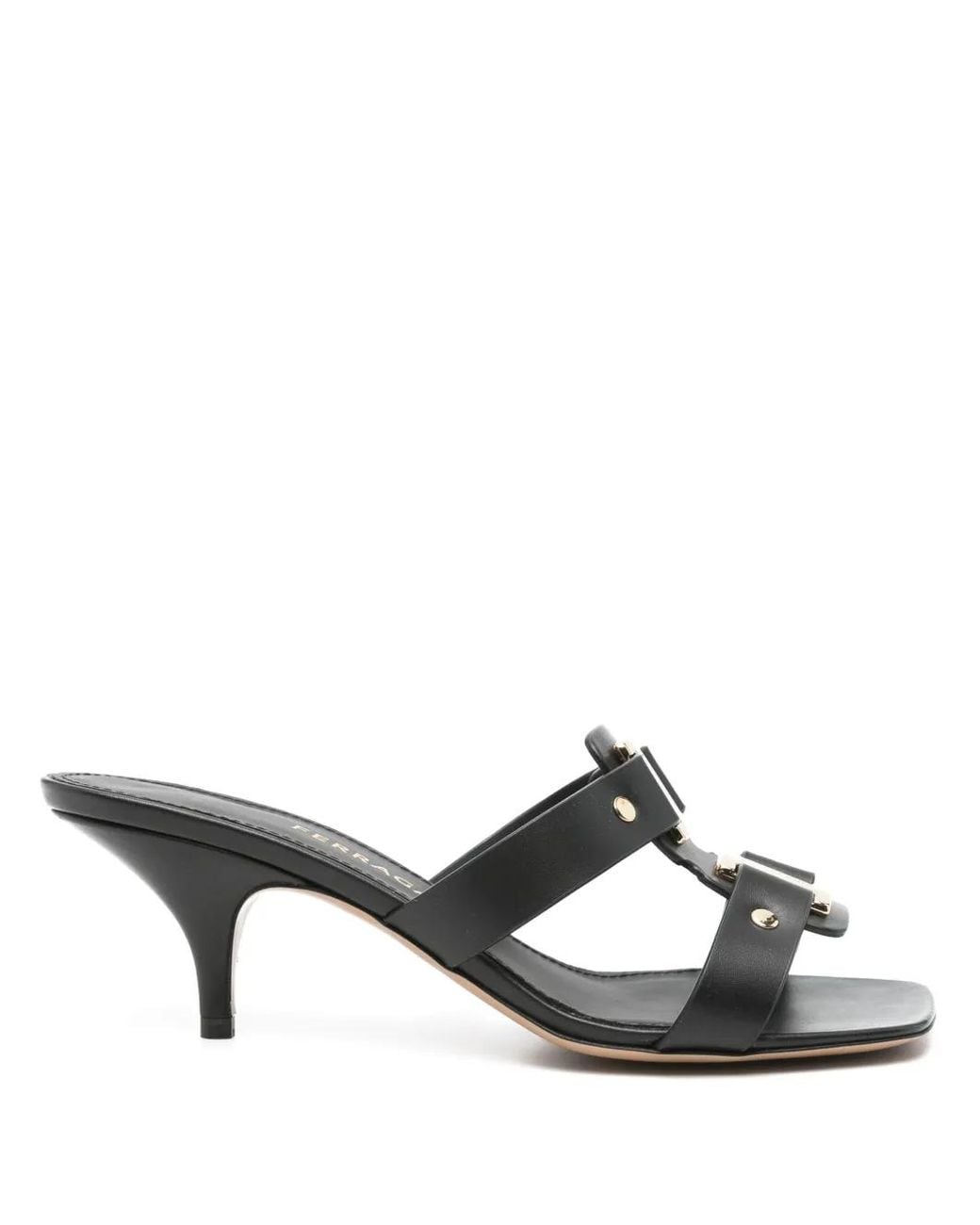 Ferragamo Black Mules, 70Mm