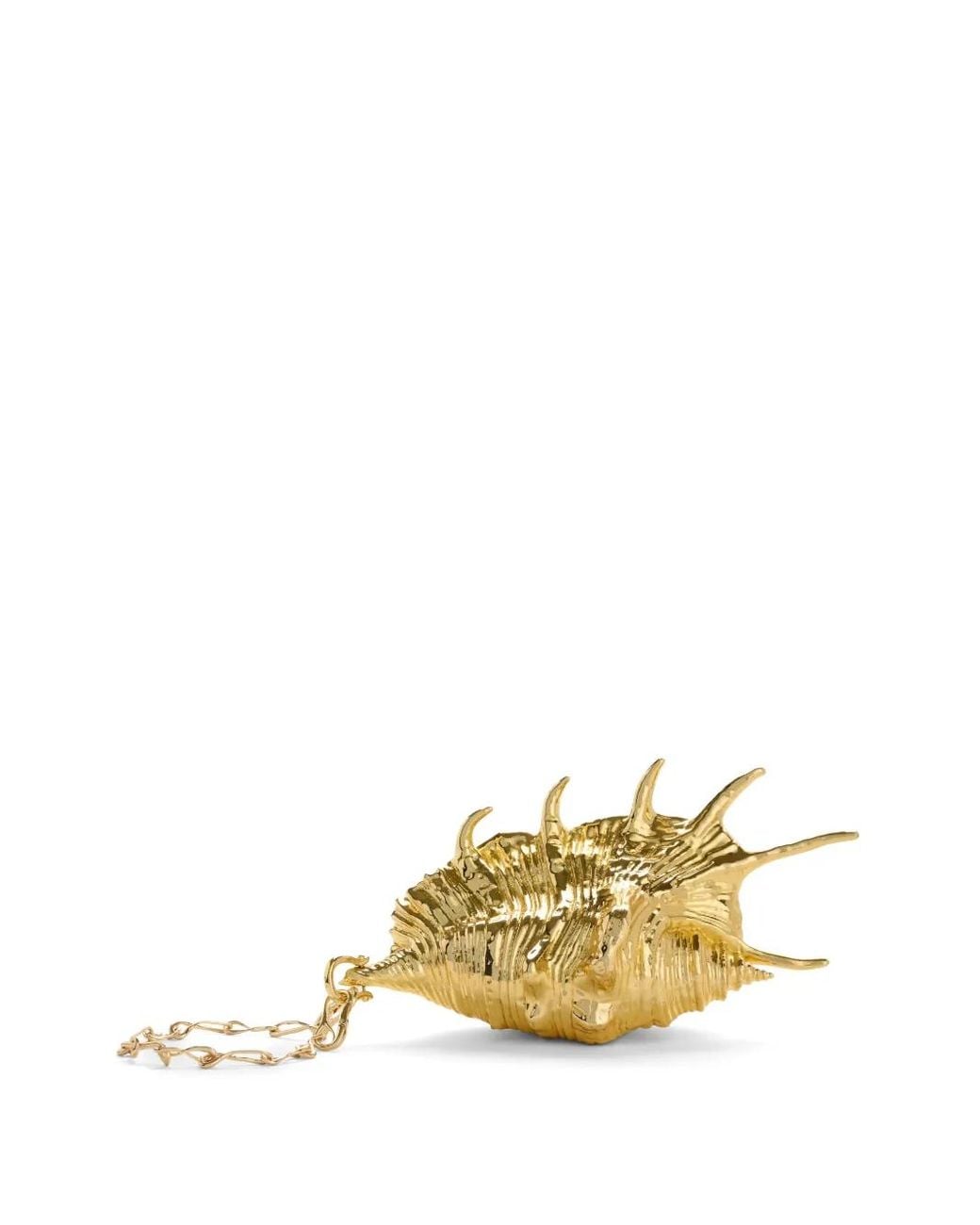 Cult Gaia Metallic Bresha Clutch Bag