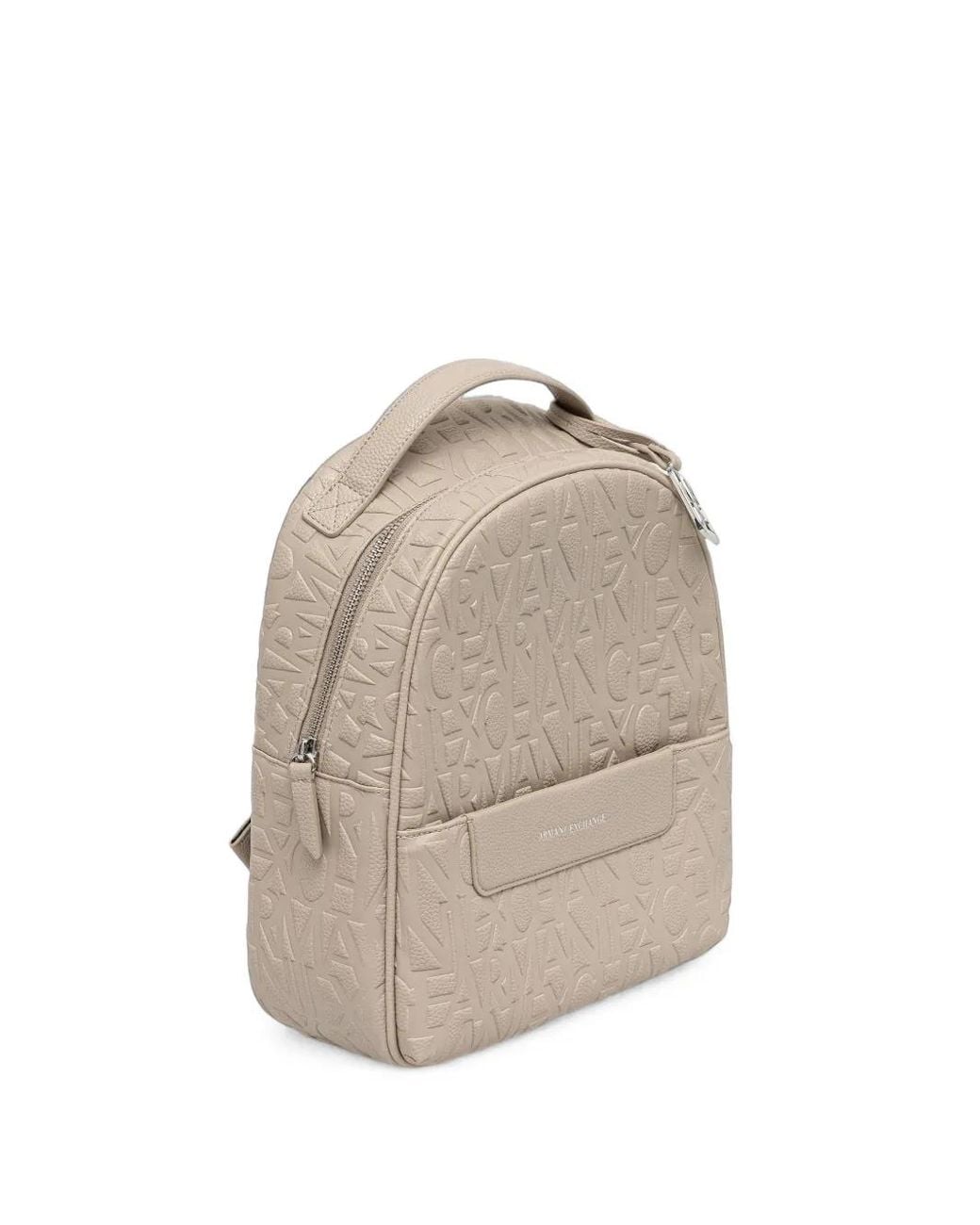 ARMANI EXCHANGE Natural Logo-Embossed Backpack