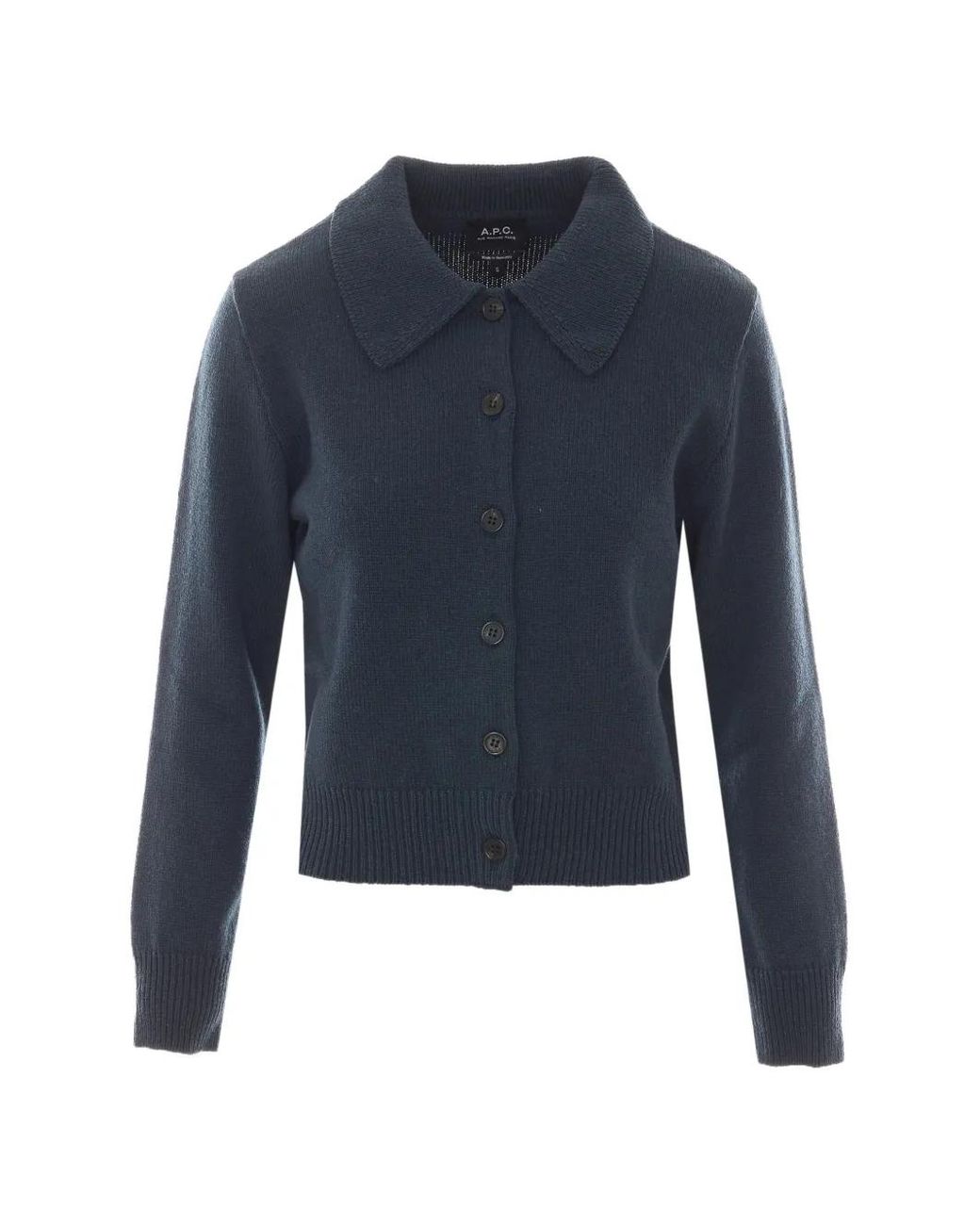 A.P.C. Blue Button-Up Cardigan