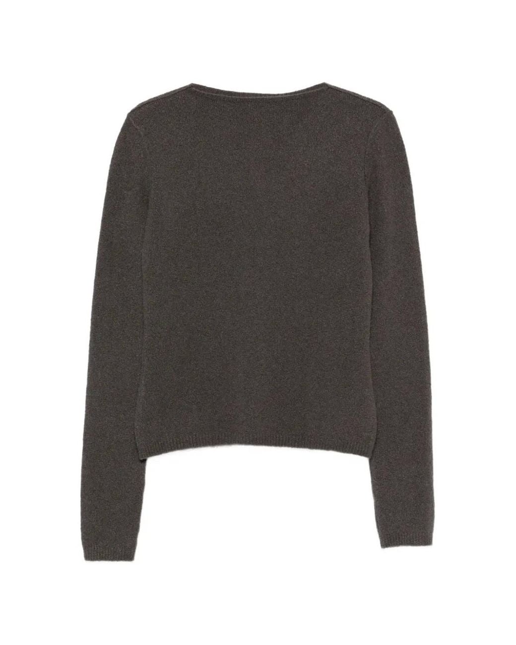 Rick Owens Black Fine-Knit Sweater