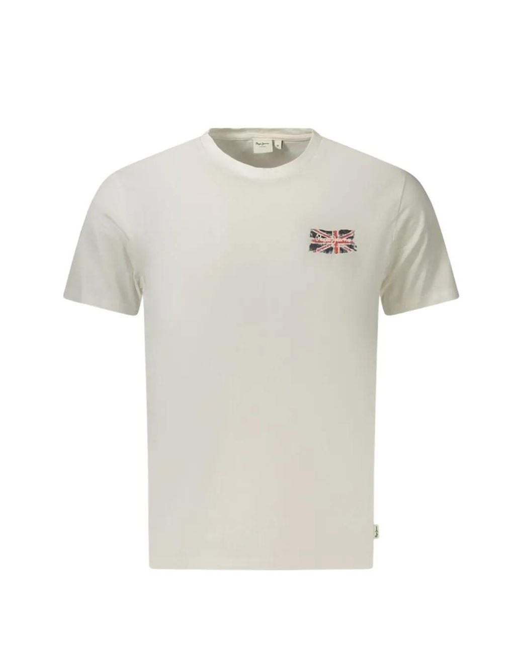 Pepe Jeans White T-Shirt À Logo Poitrine for men