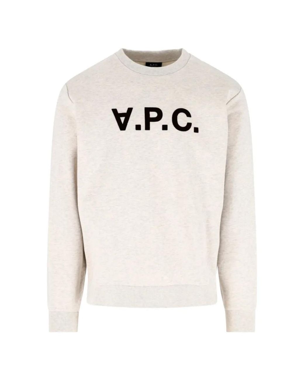 A.P.C. White Logo-Print Sweater