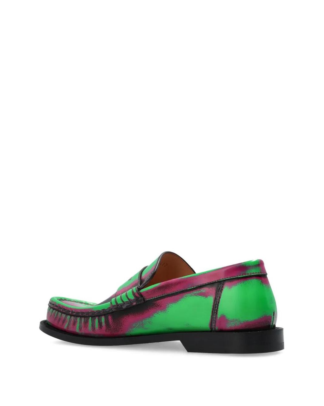 Loewe Green Campo Loafers