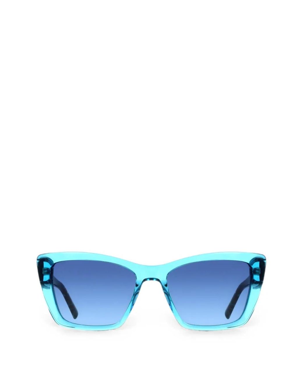 DKNY Blue Geometric-Frame Sunglasses