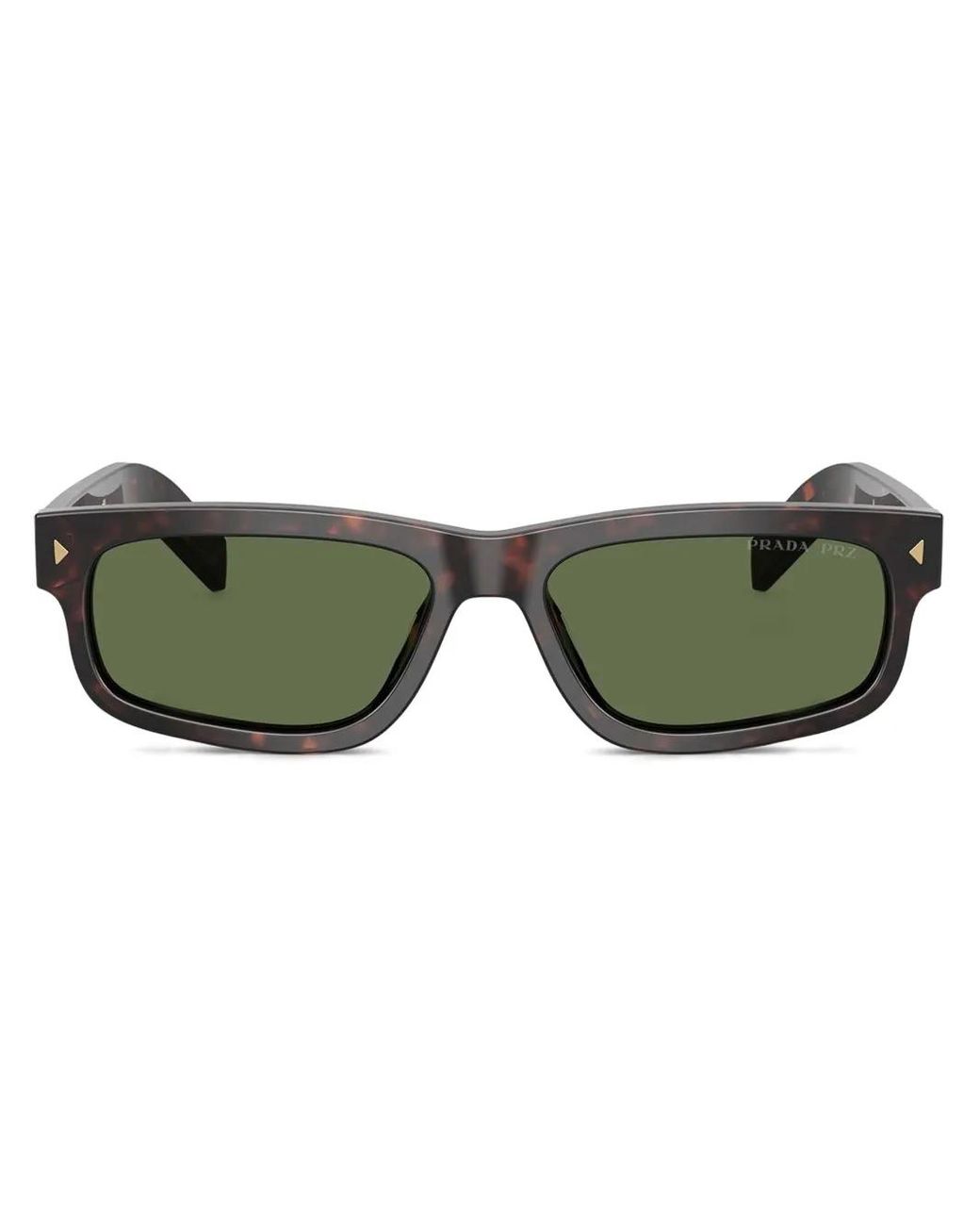 Prada Sonnenbrille Mit Eckigem Gestell in Green für Herren