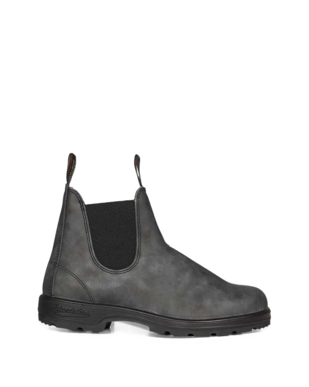Blundstone Black Elasticated-Panel Leather Boots