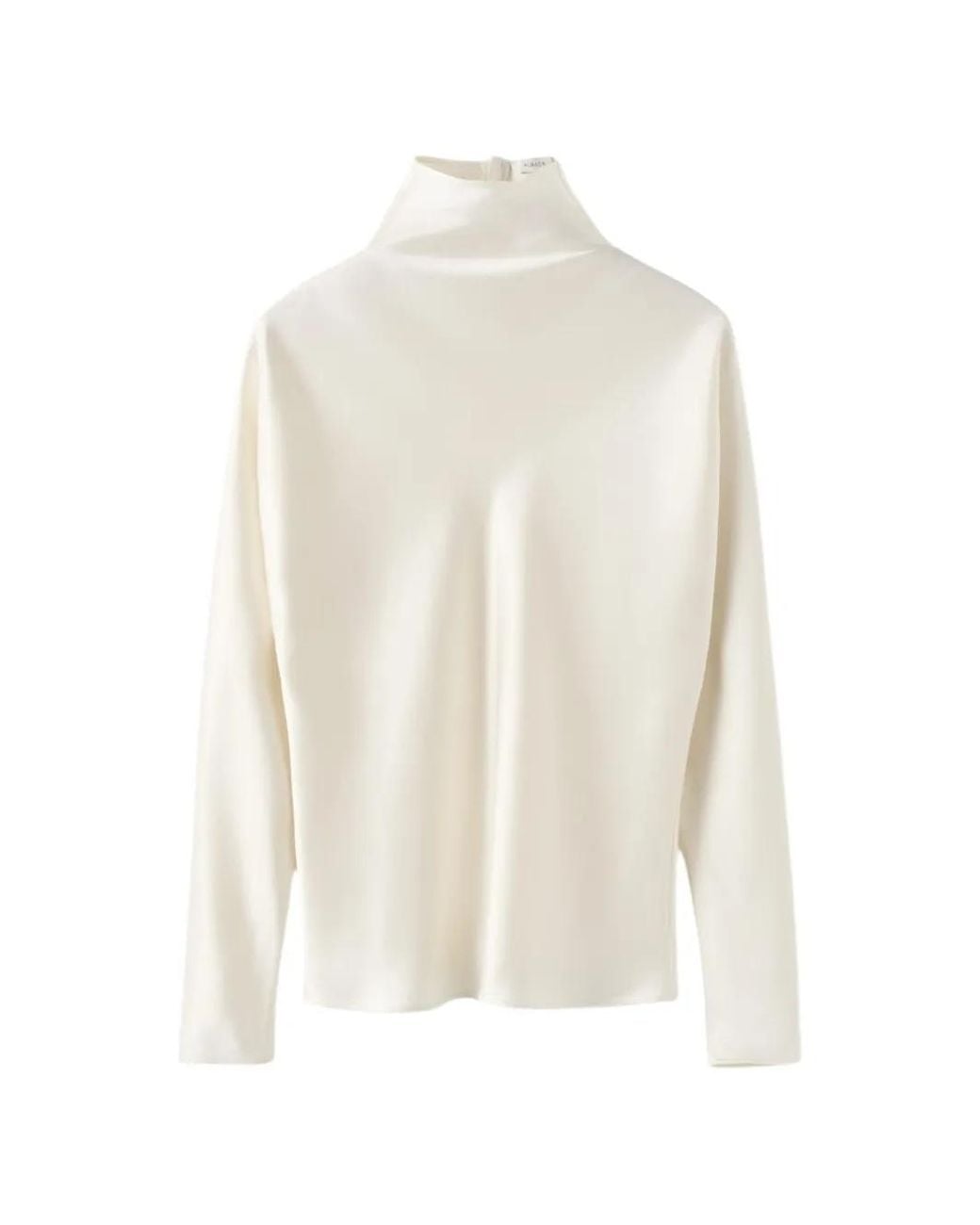 Almada Label White Maddy High-Neck Shirt