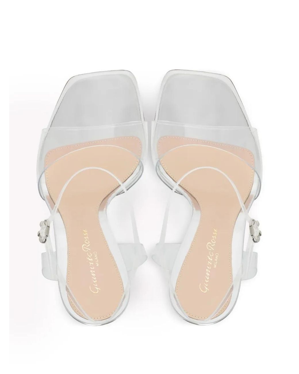 Gianvito Rossi White 95Mm Cher Heeled Sandals