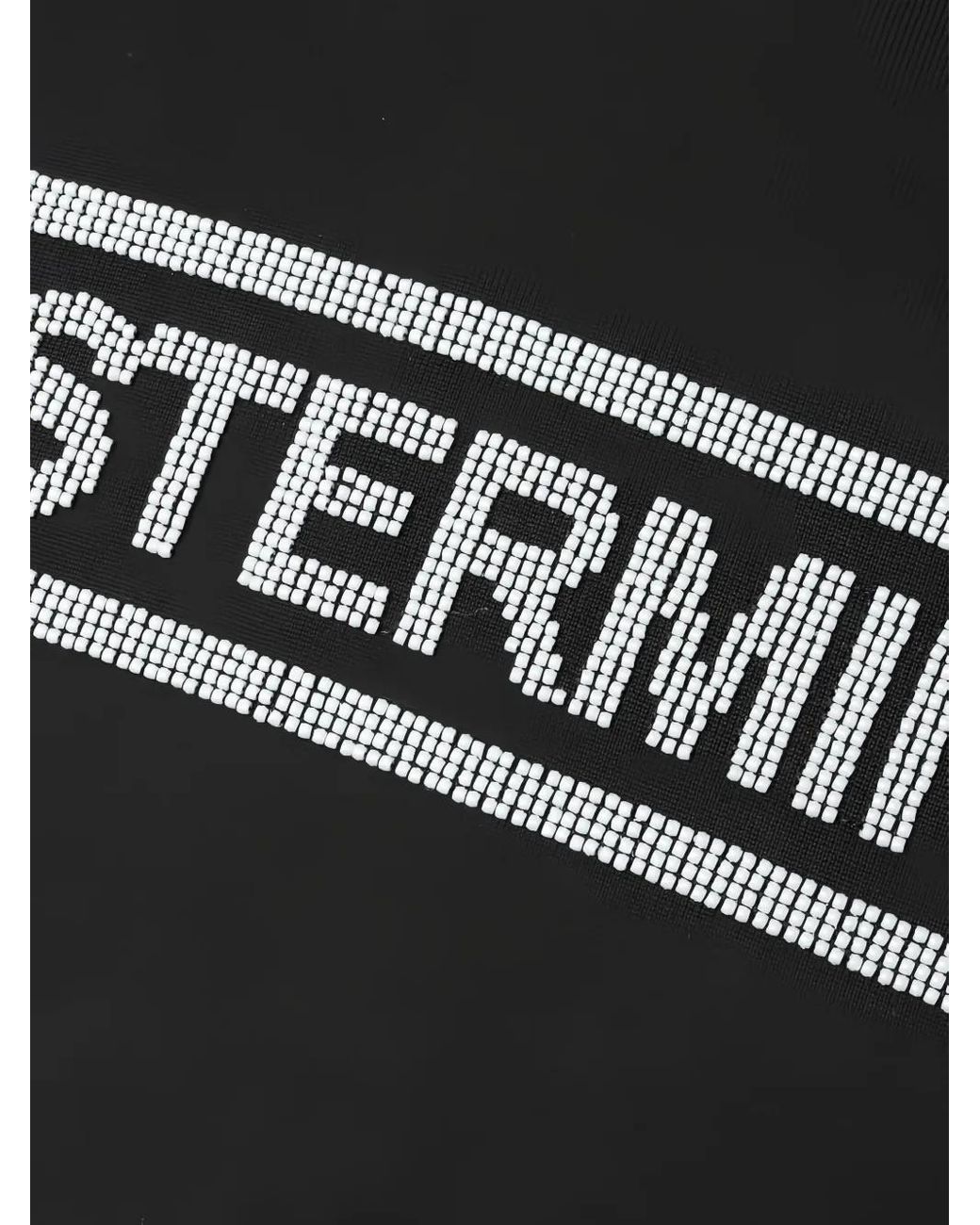 MASTERMIND WORLD Black Beaded Hoodie for men