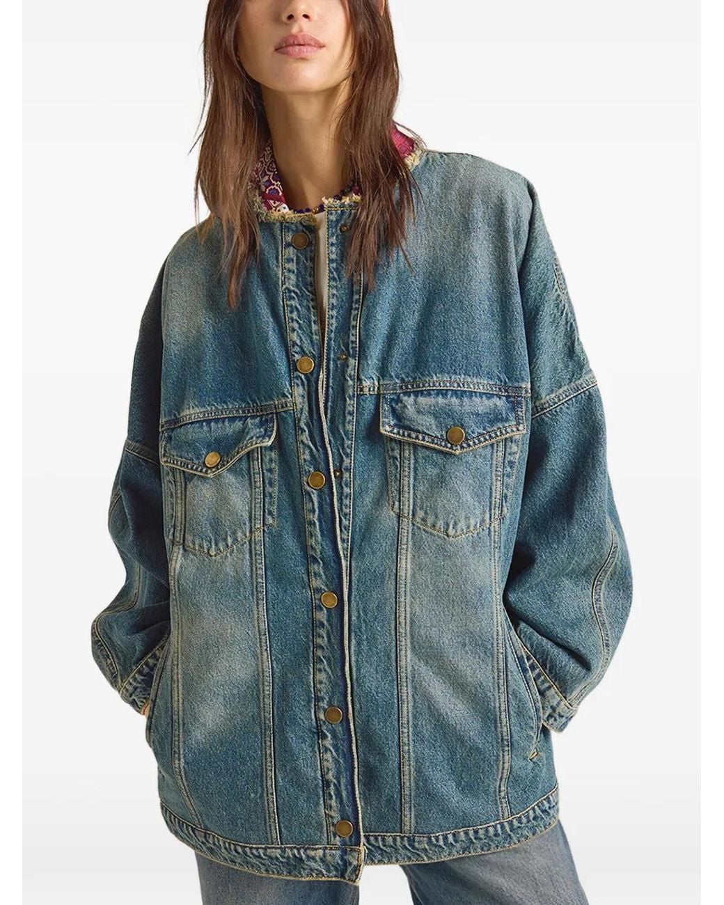 Momoní Blue Heima Oversized Denim Jacket