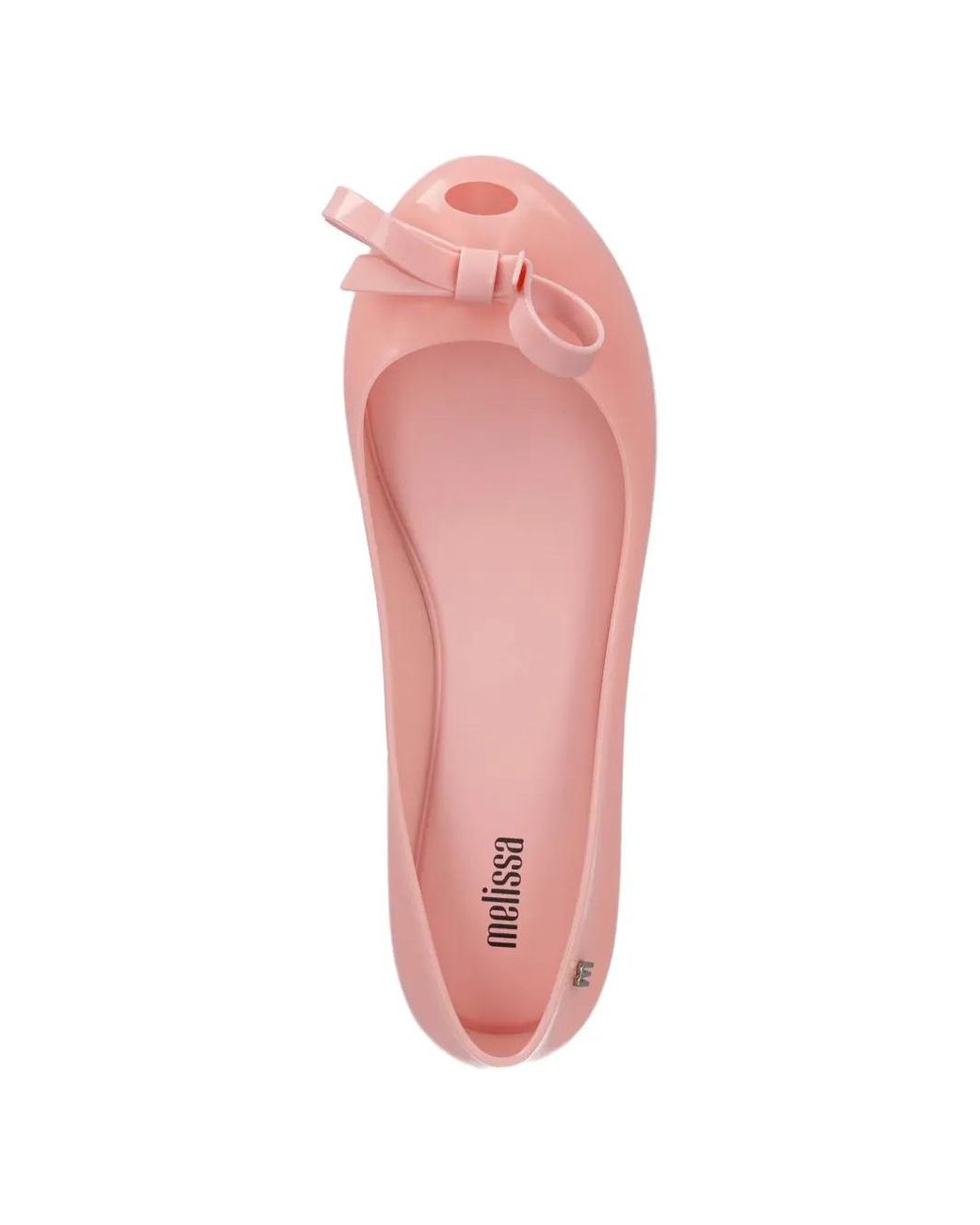 Melissa Pink Ballerines À Détail De Nœud