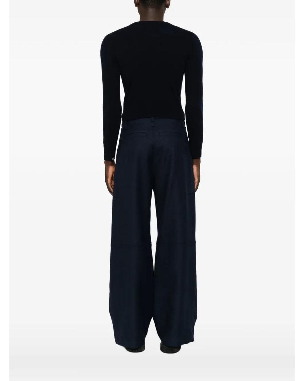 Extreme Cashmere Black February Fine-Knit Round-Neck Sweater