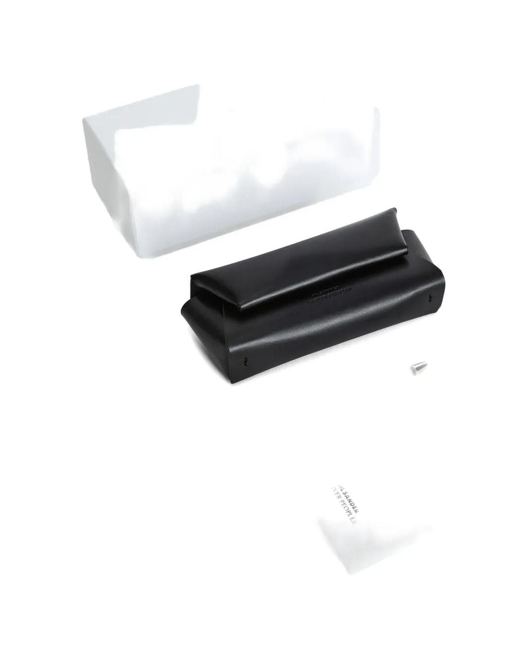 Jil Sander Black Rectangular-Frame Sunglasses