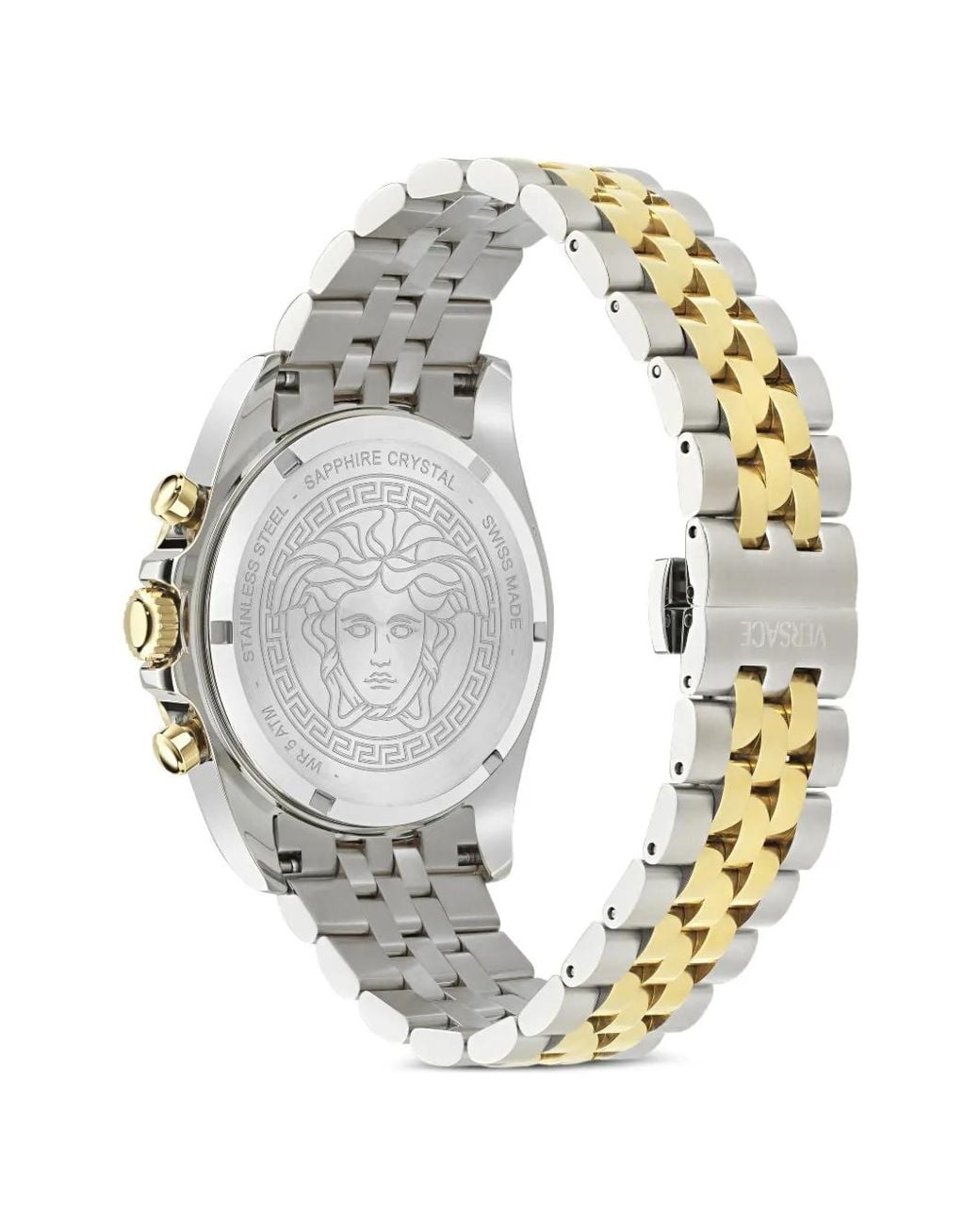 Versace Metallic Greca Chrono 43Mm Watch for men