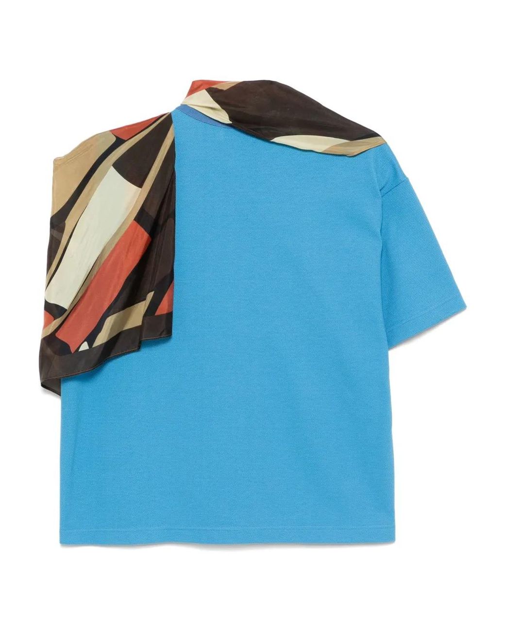 Kolor Blue Logo-Embroidered Top
