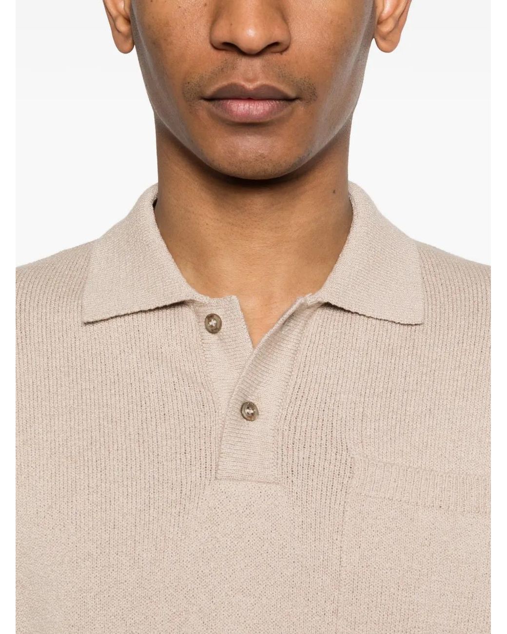 Herno Natural Chest-Pocket Polo Shirt for men