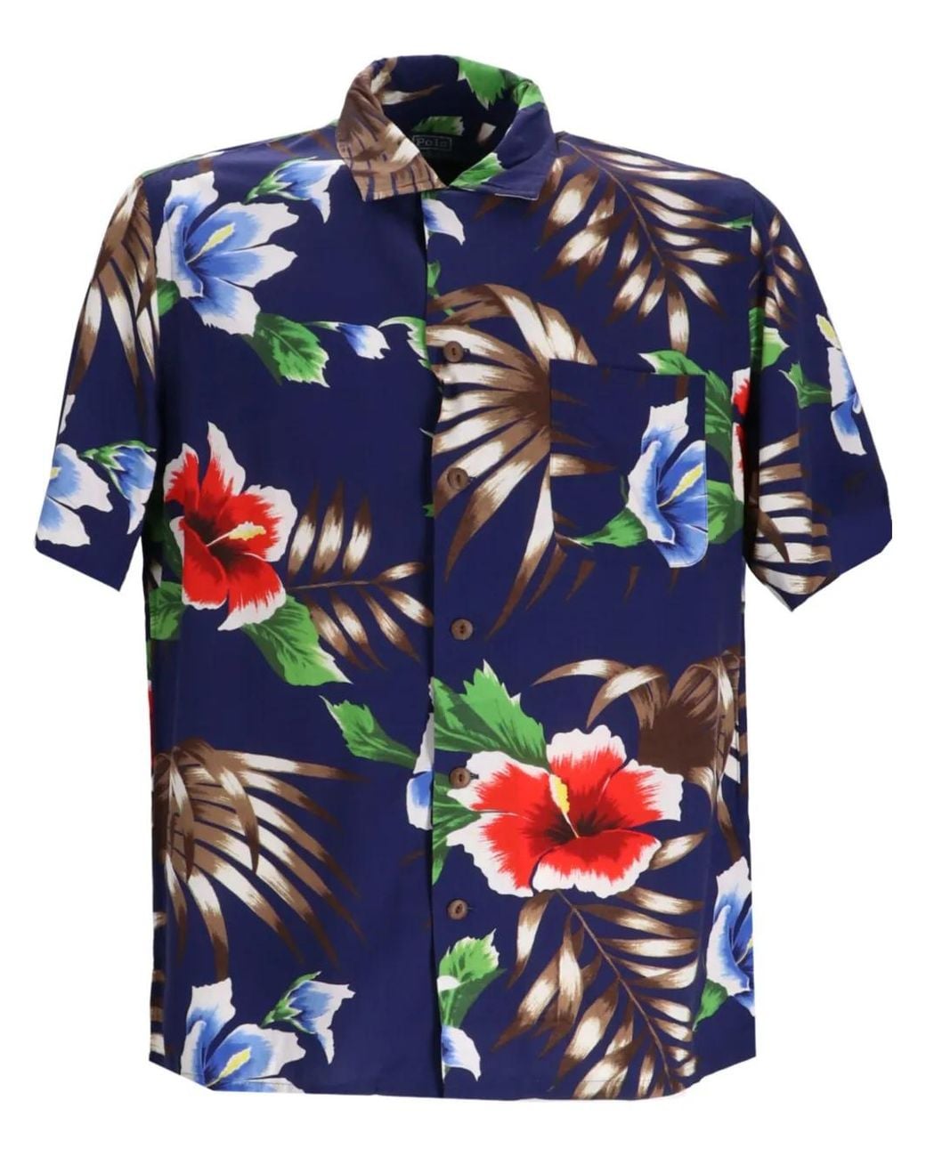 Polo Ralph Lauren Blue Floral-Print Shirt for men