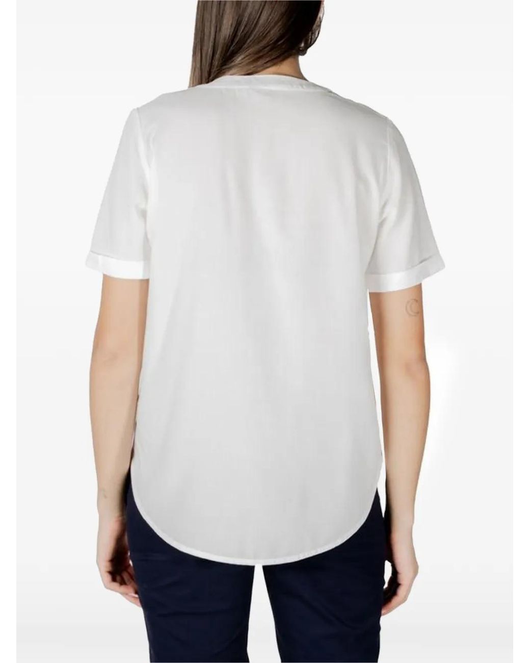 Street One White Short-Sleeve Blouse