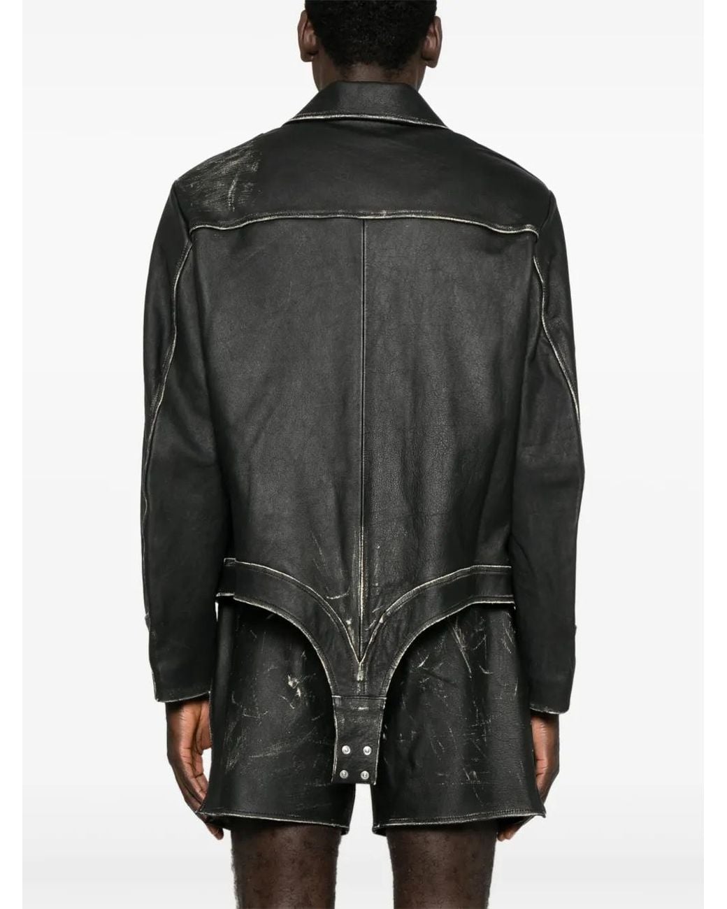 Coperni Black Leather Body Jacket for men