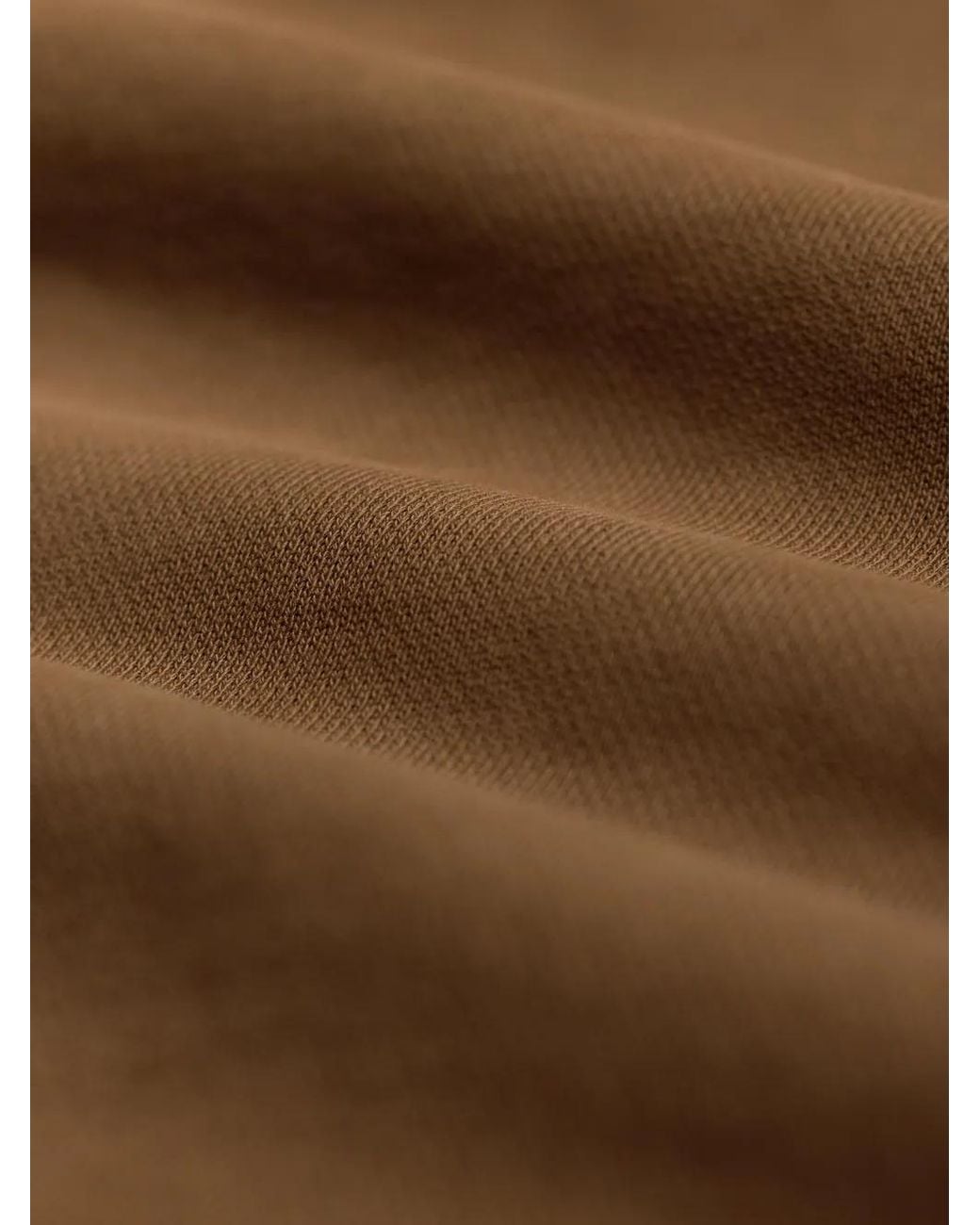 RRL Brown Button Ribbed-Collar Sweatshirt for men