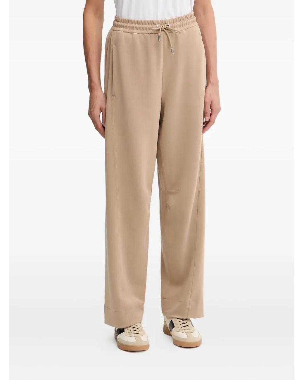 Boss Natural Drawstring-Detail Track Pants
