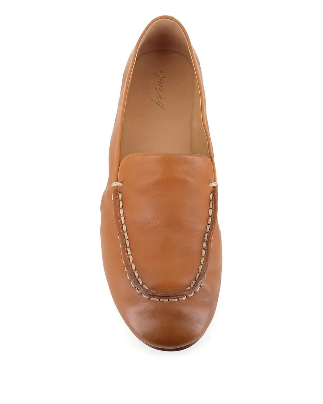 Marsèll Brown Topstitch Detail Loafers