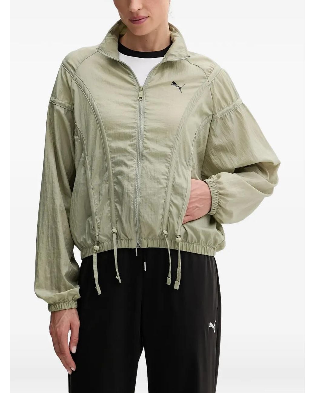 PUMA Multicolor Dare To Drawstring-Hem Panelled Jacket