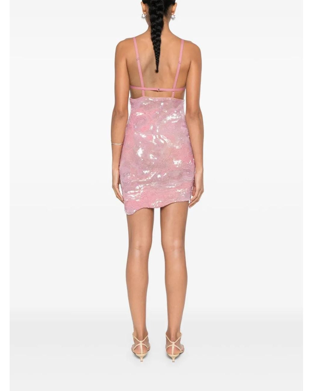 Nensi Dojaka Pink Heartbeat Dress