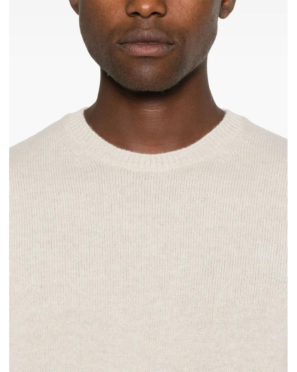 Zanone Klassischer Pullover in Natural für Herren