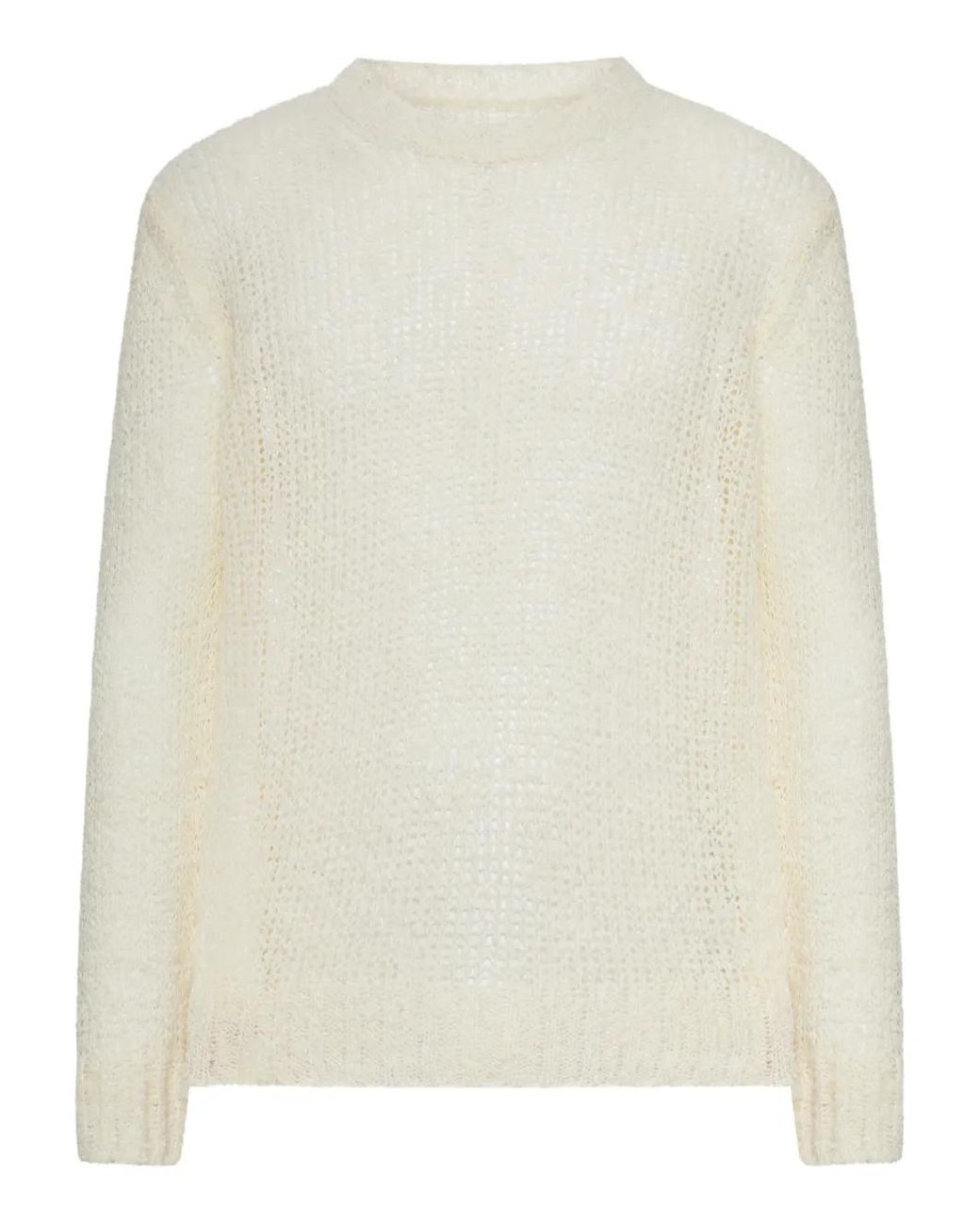Jil Sander Natural Linen Crew-Neck Sweater for men