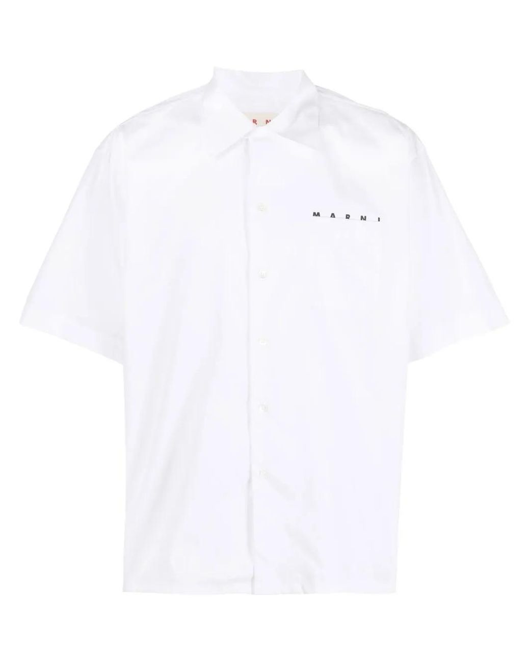 Marni White Cotton Shirt for men