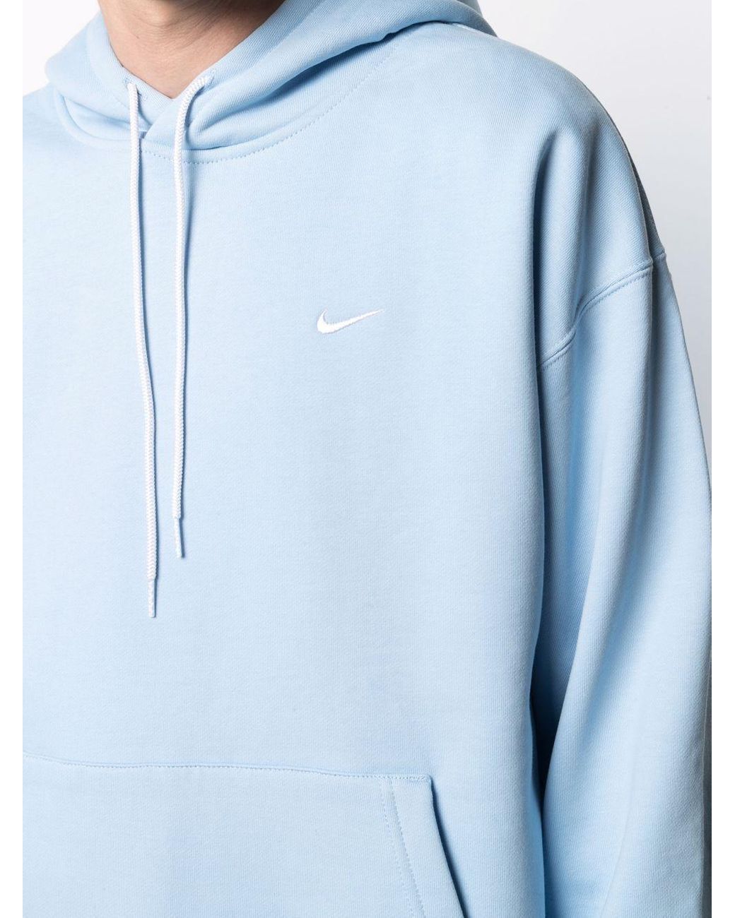 Nike Lab Fleece Hoodie in Blue for Men | Lyst