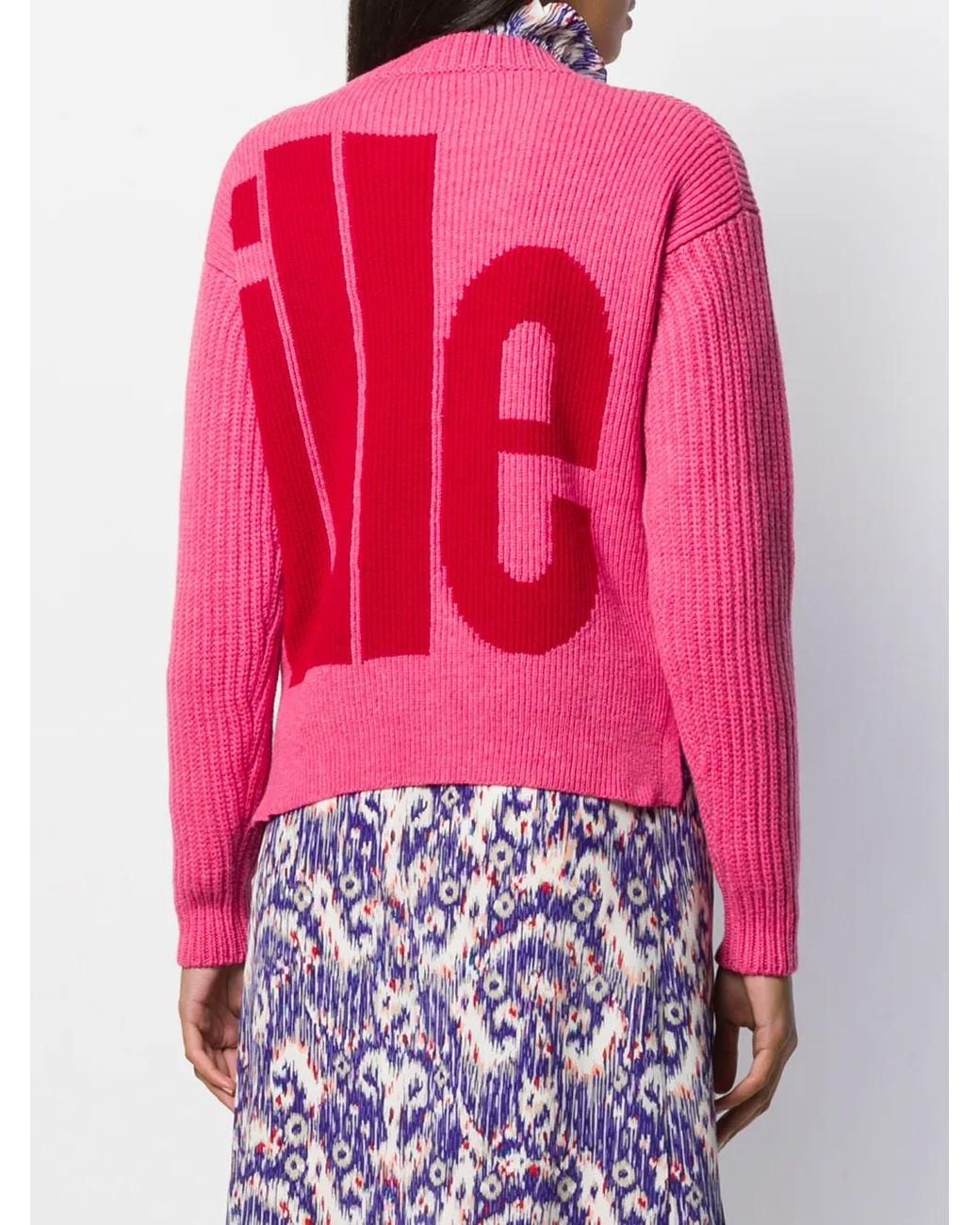 Colville Pink Logo Printed Jumper