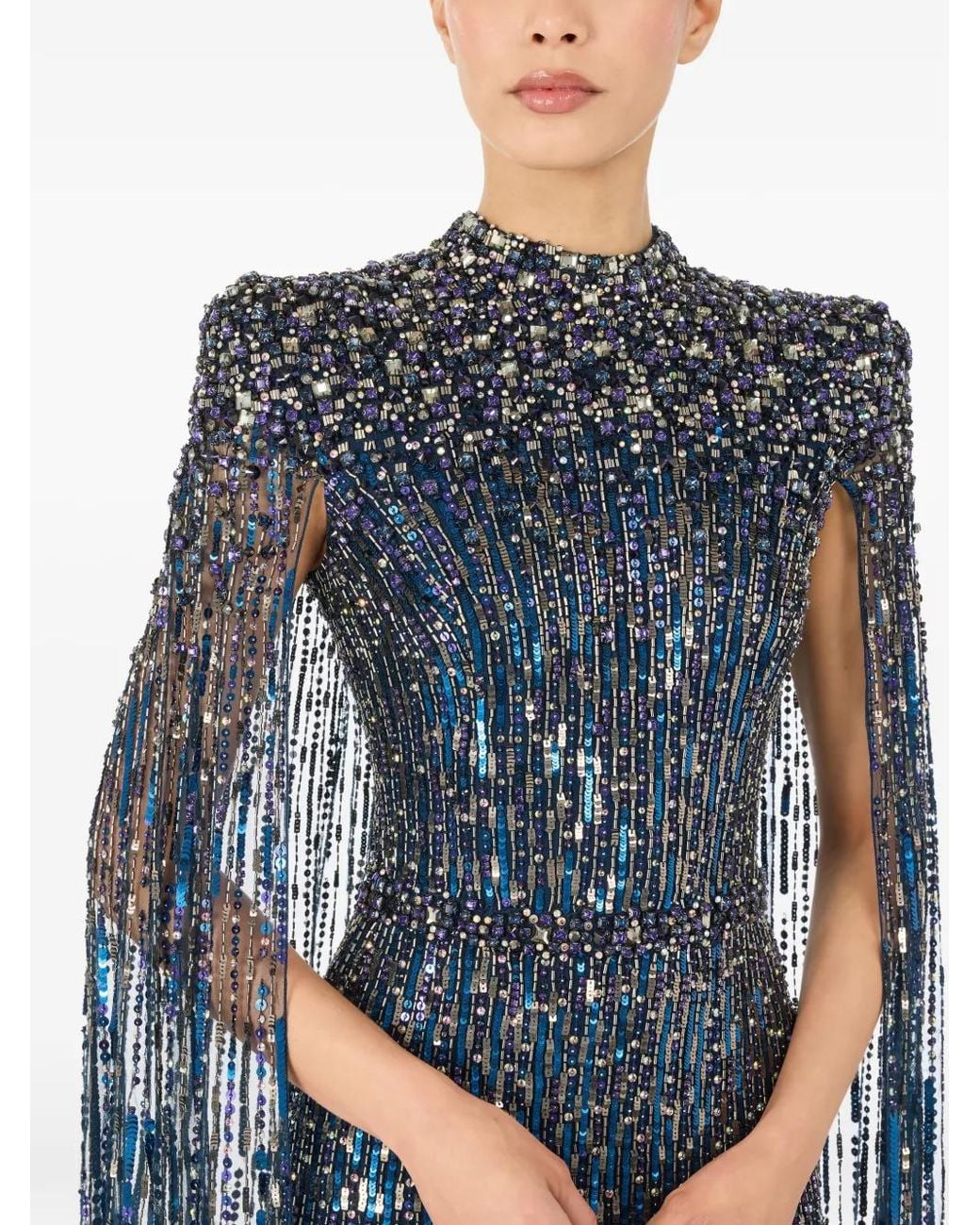 Jenny Packham Blue Opera Gown