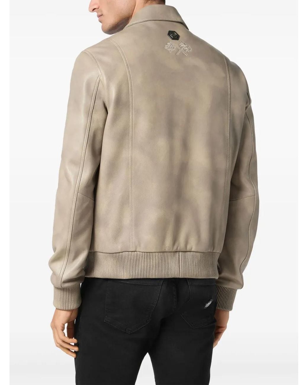 Philipp Plein Brown Coster Bomber Jacket for men