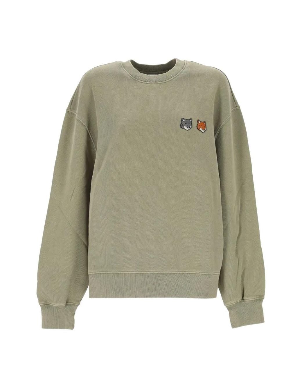 Maison Kitsuné Green Fox Motif Sweater for men