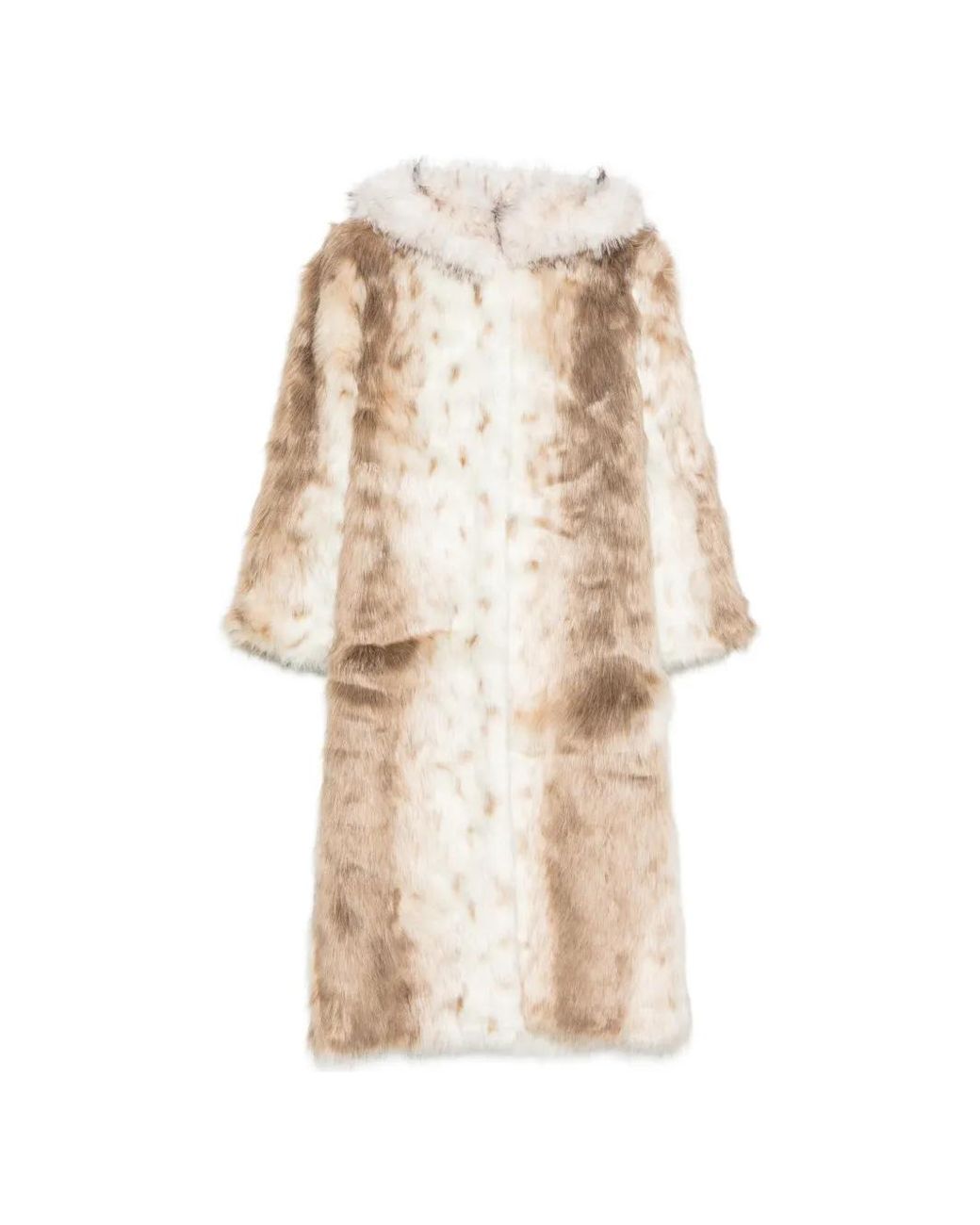 DUCIE Natural Dina Faux-Fur Coat