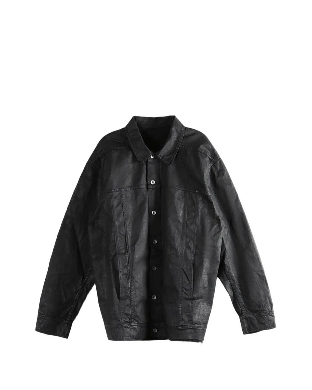 Rick Owens Black Button-Up Jacket for men