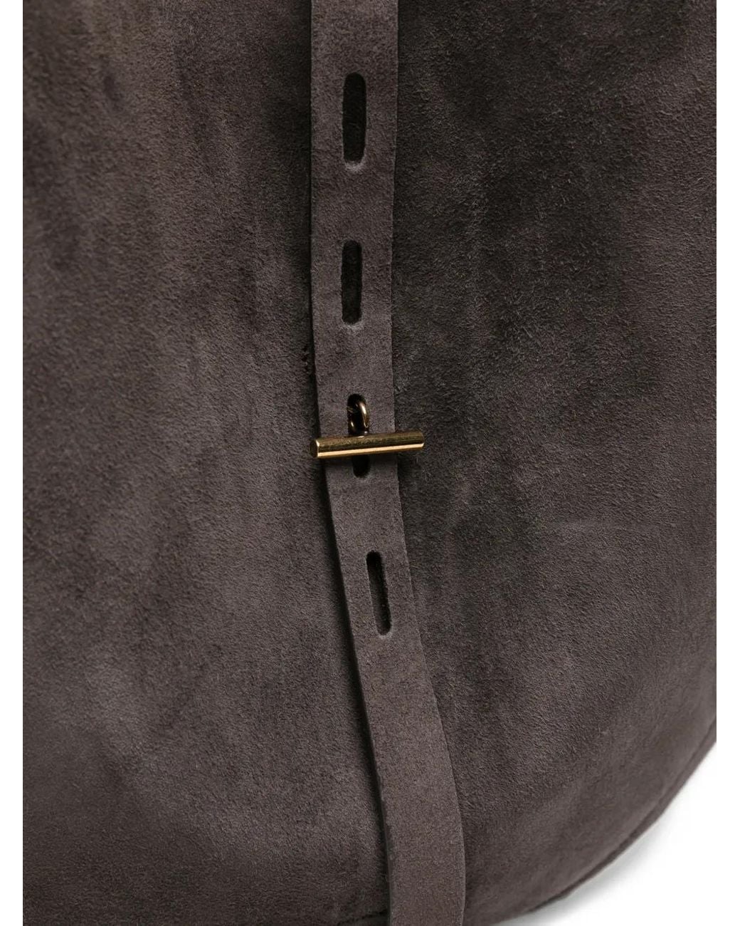 MINOBOSSI Black Liz Suede Tote Bag