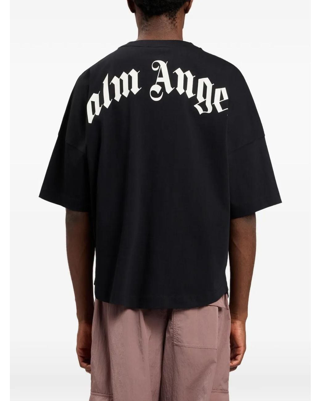 Palm Angels Black T-Shirts & Vests for men