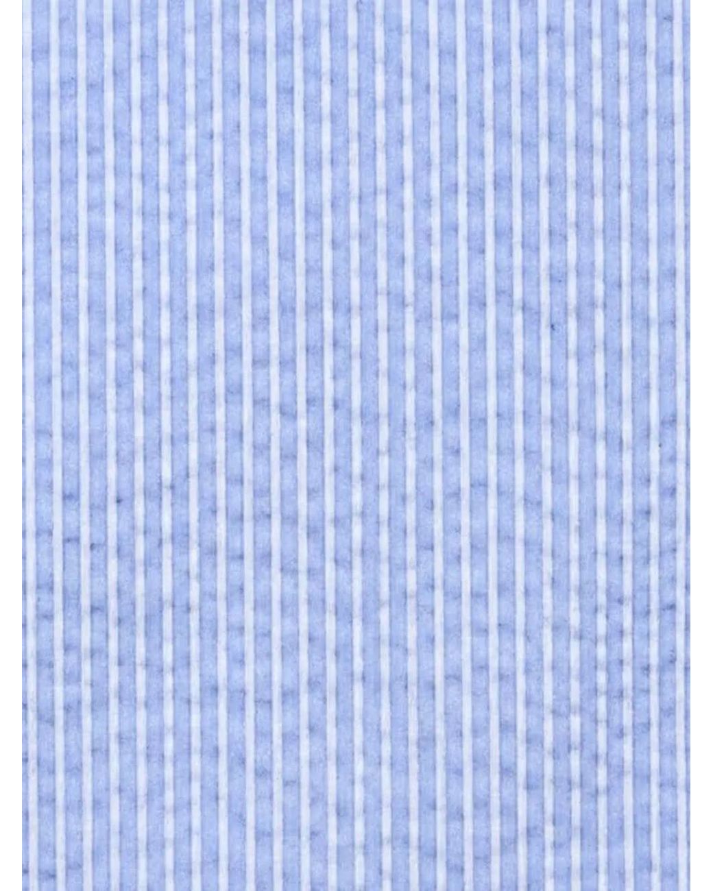Orlebar Brown Blue Justin Seersucker-Stripe Shirt for men