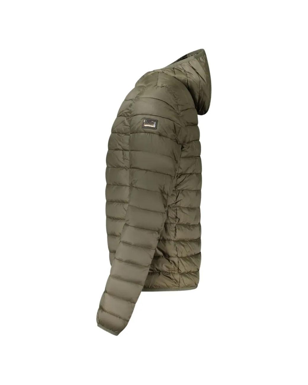Roberto Cavalli Green Hooded Quilted Jacket for men